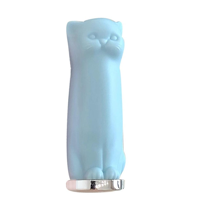Cat-shaped lip balm for women, moisturizing, hydrating, preventing dryness and chapping, removing dead skin, and reducing lip lines. Colorless, suitable for autumn and winter.
